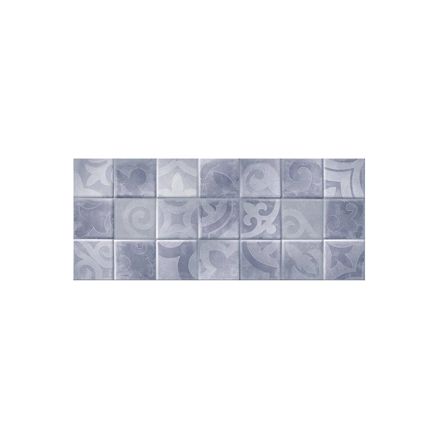 Плитка настенная Gracia Ceramica Folk blue голубой 02 (рельеф) 25х60 см