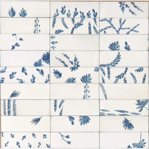 Декор Marazzi Rice Bianco Decoro Leaf Lux M96T 15х5 см