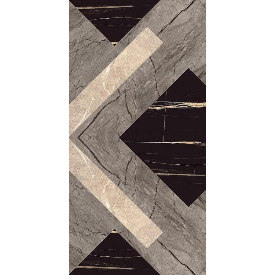 Керамогранит Decovita Chamber Newage Full Lappato полуглянцевый черный 300038901 120х60 см