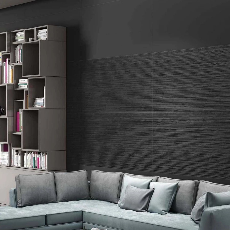 Керамогранит Mozart Rare & Unique Jet Black Matt матовый черный N90023 120х60 см