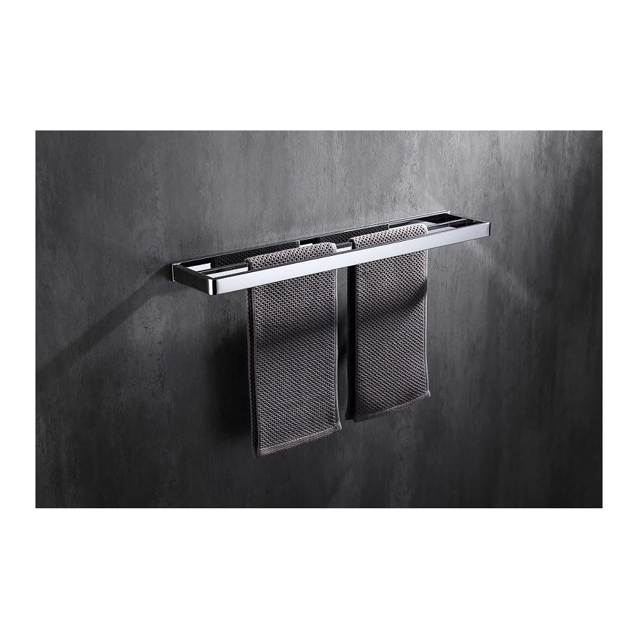 Полотенцедержатель двойной Abber Westen хром AA1756