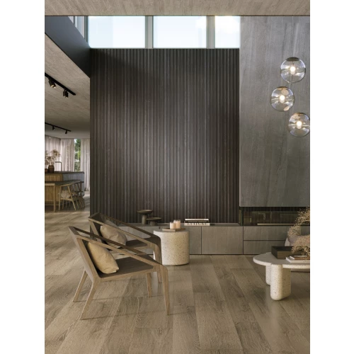 Плитка настенная Porcelanosa Гент Лине 3Д Антрасита / Gent Line 3D Antracita матовая серая 100354838 150х59,6 см