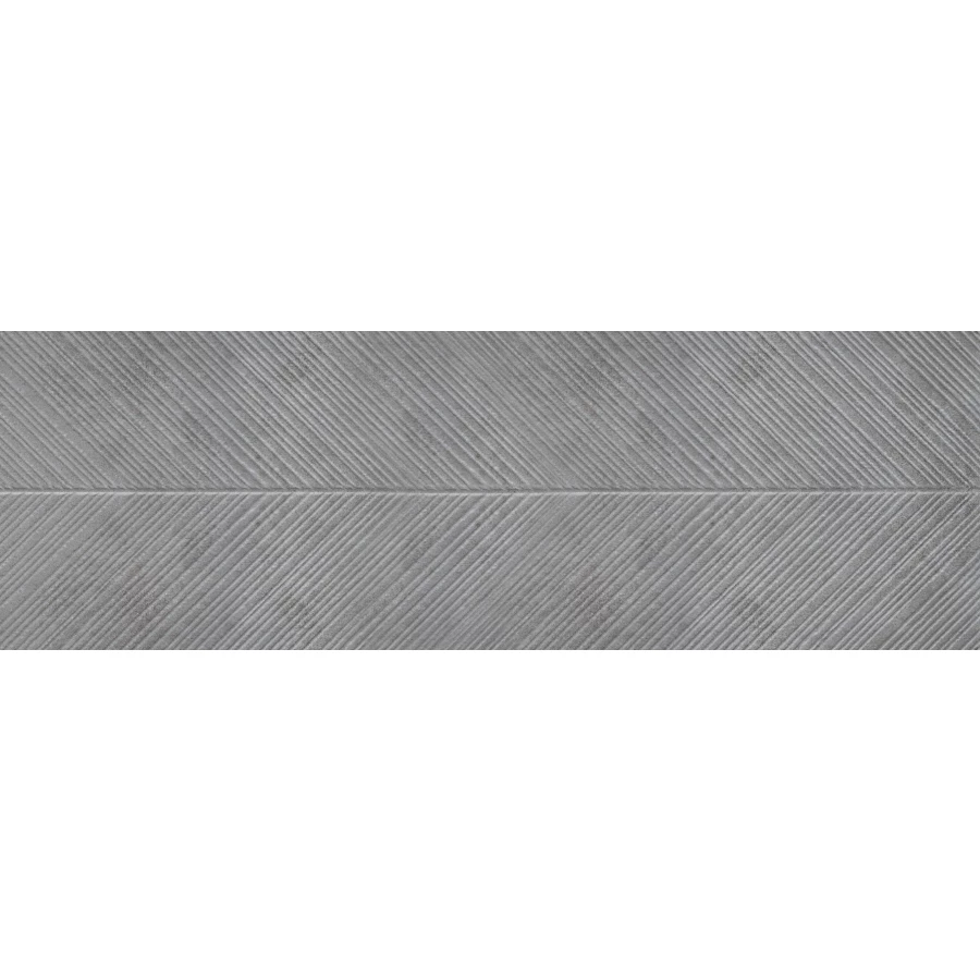 Плитка настенная Eurotile Ceramica Лофт Мокко / Loft Mokko рельеф ёлочка матовая коричневая 989 100x32,5 см