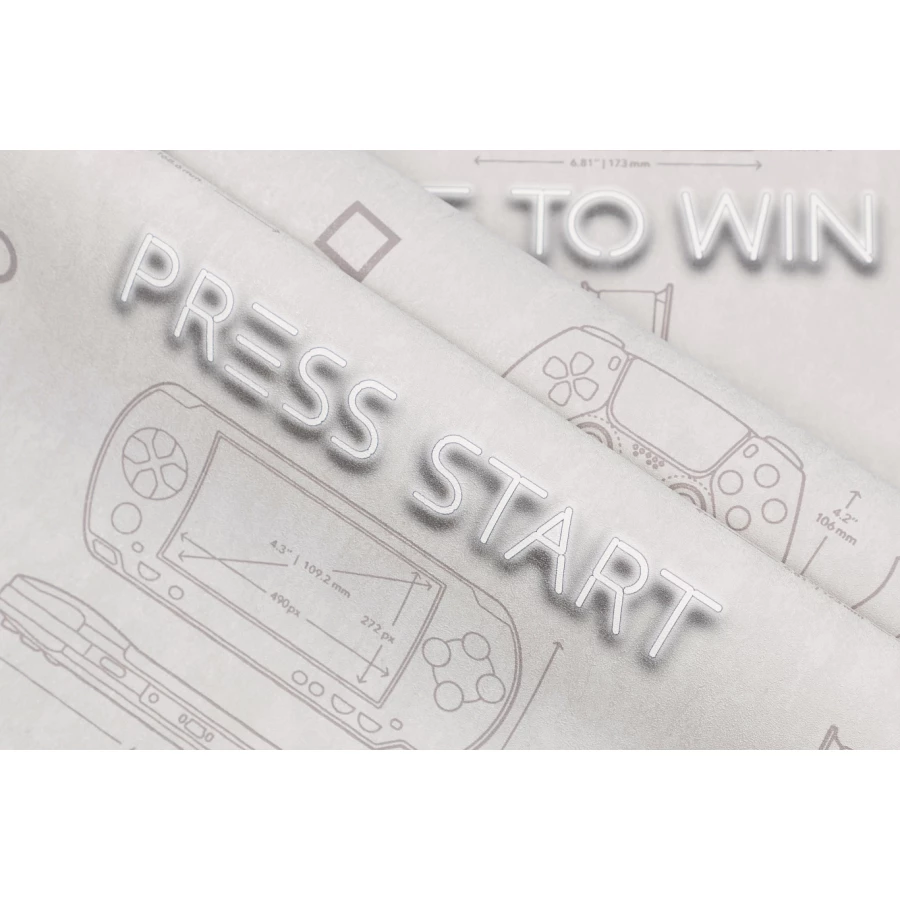 Обои флизелиновые Palitra Home Gamepad HomeColor коричневые HC72157-42 1,06х10,05 м