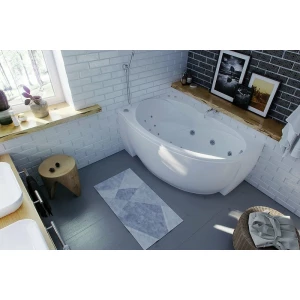 Акриловая ванна Aquatek Бетта левая без гидромассажа с фронтальным экраном BET150-0000067 150х95 см