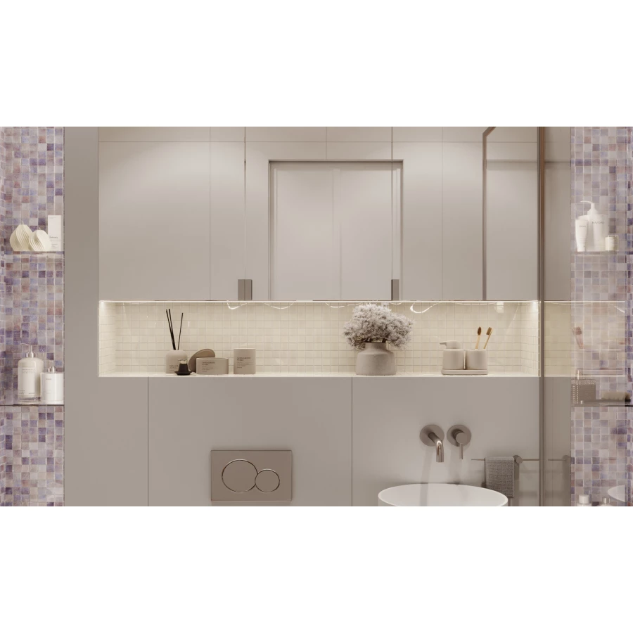 Керамогранит Bonaparte Studio Light grey polish серый 120х60 см