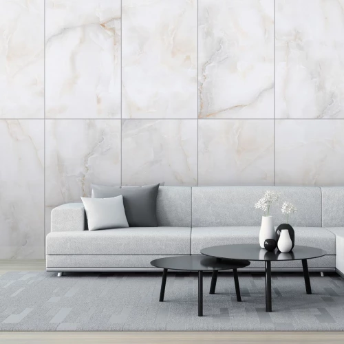 Керамогранит Neodom Onyx Onix Bianco Satin матовый бело-бежевый N20375 120x60 см