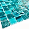 Мозаика Orro Mosaic Гласс Океанский Бриз 23,5х23,5 глянцевая бирюзовая 30,4х30,4 см