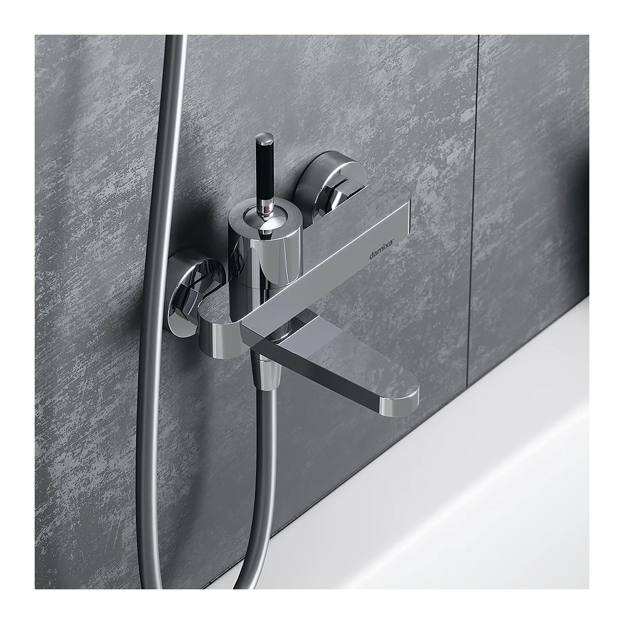 Смеситель для ванны и душа Damixa Arc c поворотным изливом 291000000