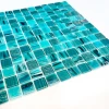 Мозаика Orro Mosaic Гласс Океанский Бриз 23,5х23,5 глянцевая бирюзовая 30,4х30,4 см