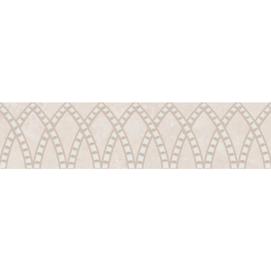 Бордюр Kerama Marazzi Литос обрезной матовый бежевый светлый KMB3STA021BR 30x7,2 см