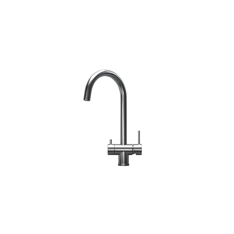 Смеситель для кухни Granula 7104, сталь сатин