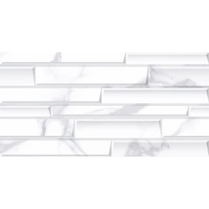 Керамическая плитка Kerlife Calacatta Bianco Bricks Rel 33 63х31,5 см