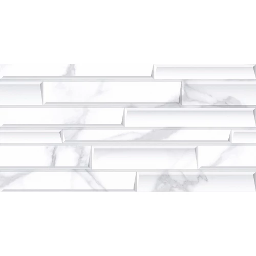 Керамическая плитка Kerlife Calacatta Bianco Bricks Rel 33 63х31,5 см