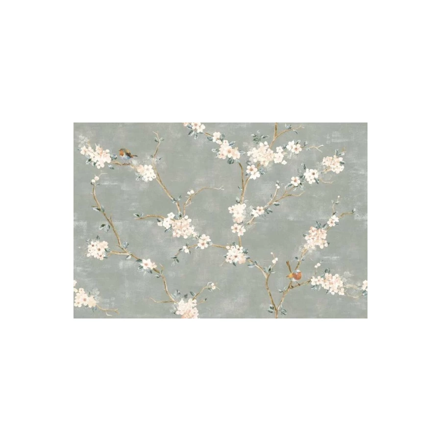 Декор Mixed Verde Decoro Fiori di Pesco, A+B, Rett. RC5L 120х40 см