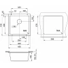 Кухонная мойка Granula 3801, ШВАРЦ 45,5х43,5 см