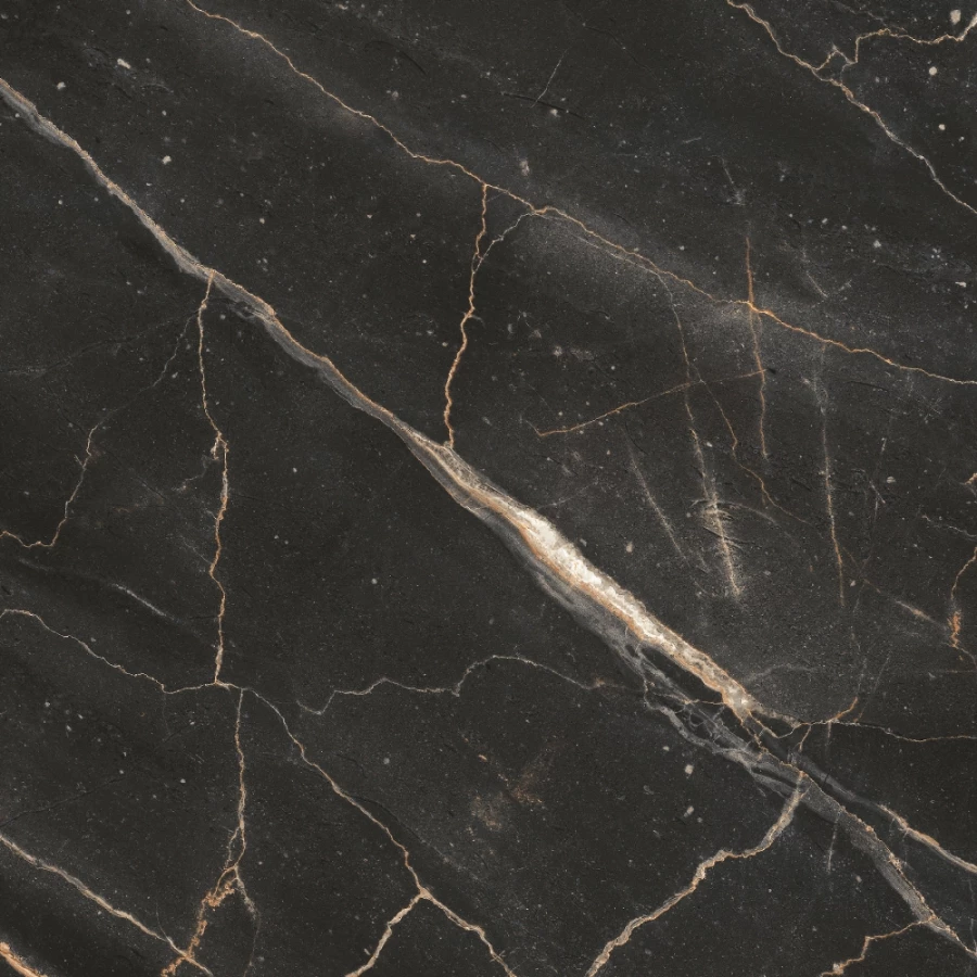 Керамогранит Eurotile Ceramica Mirra Black Pol черно-серый 7930138705320 60x60 см