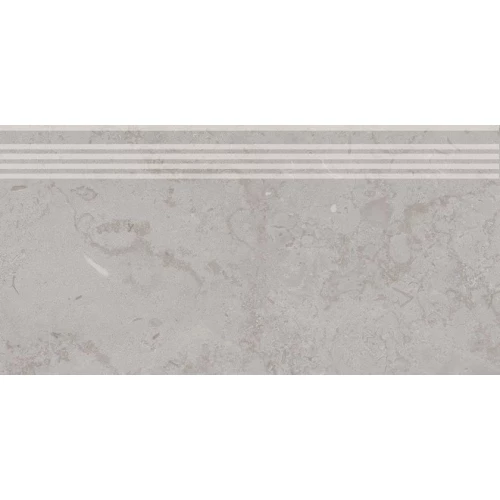 Cтупень из керамогранита Kerama Marazzi Про Лаймстоун матовая серая DD205200R/GR 60х30 см