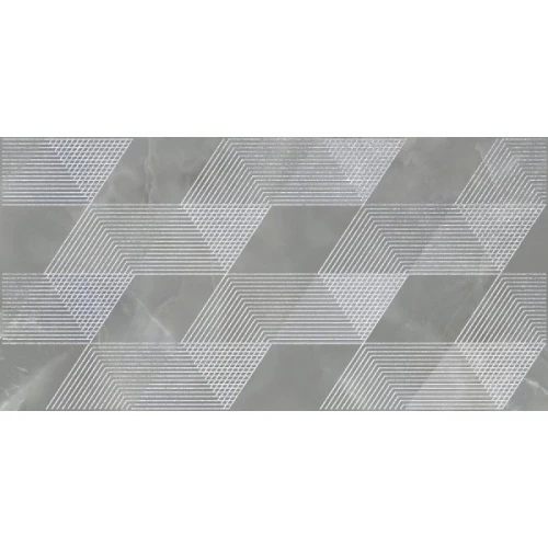 Декор Azori Opale grey geometria 588912001 63х31,5 см