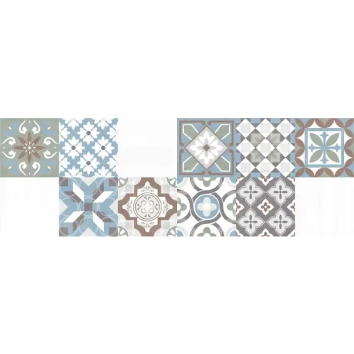 Плитка настенная I.Tiles Charme Cristal Cementina Mix матовая мультиколор CHA26CMI 60x20 см