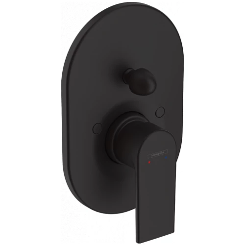 Смеситель для ванны с душем Hansgrohe Vernis Shape матовый чёрный 71458670