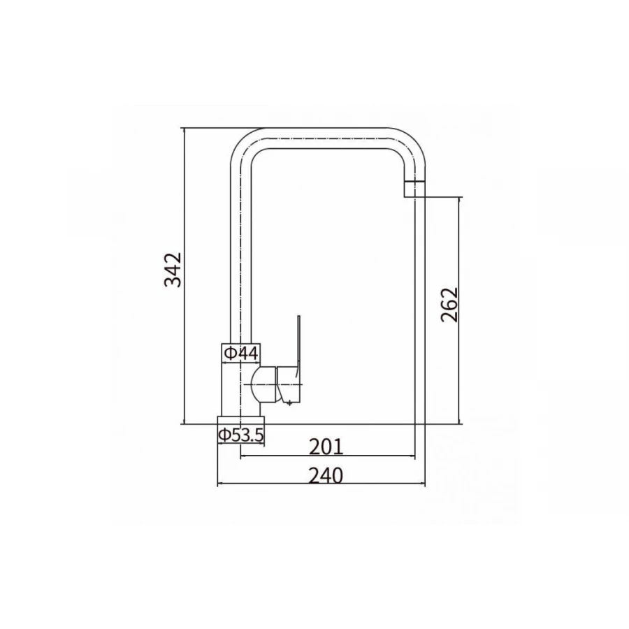 Смеситель для кухни Fashun A54201-7