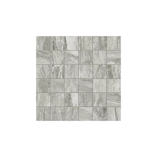 Мозаика Ascot Gemstone Mosaico Silver Lux чип 4,7х4,7 глянцевая серая 29,1х29.1 см