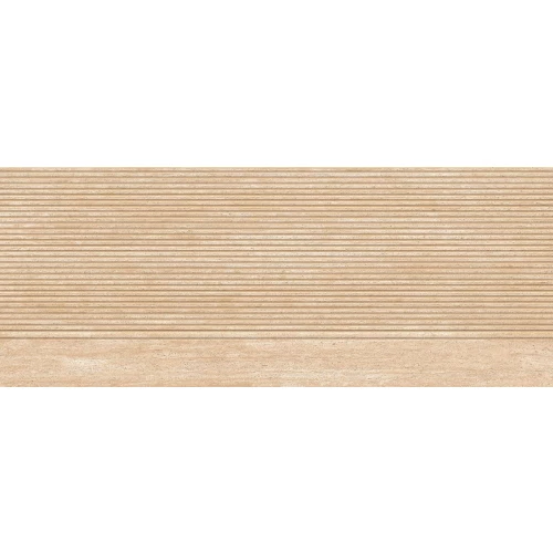Плитка настенная Porcelanosa Таранто Голд Стрипе / Taranto Gold Stripe матовая бежевая 100371175 150х59,6 см