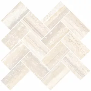 Декор VitrA Travertini Шеврон Кремовый рельеф лаппатированный K945653R 31.5х27,9 см