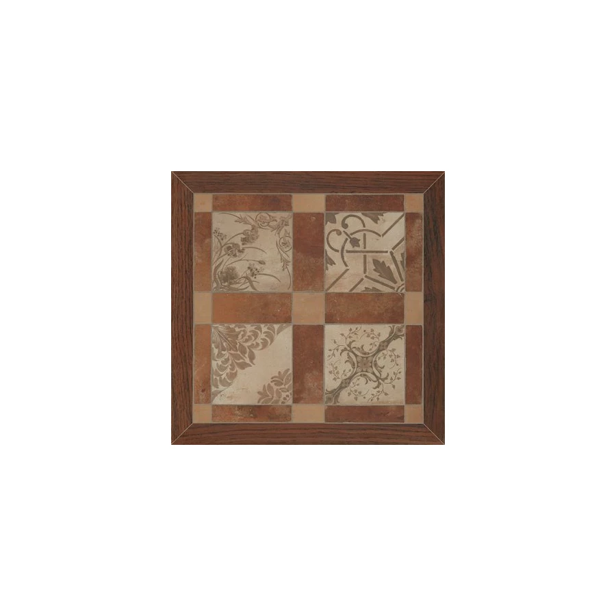 Керамогранит Шахтинская плитка Майорка коричневый микс КГ 01 v2 40*40 см