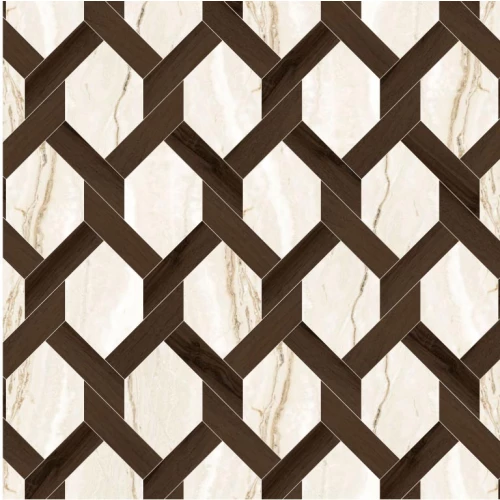 Плитка настенная Onda Универсал Модульное панно Carlotto матовая бежевая CARL003 59,2х51,9 см