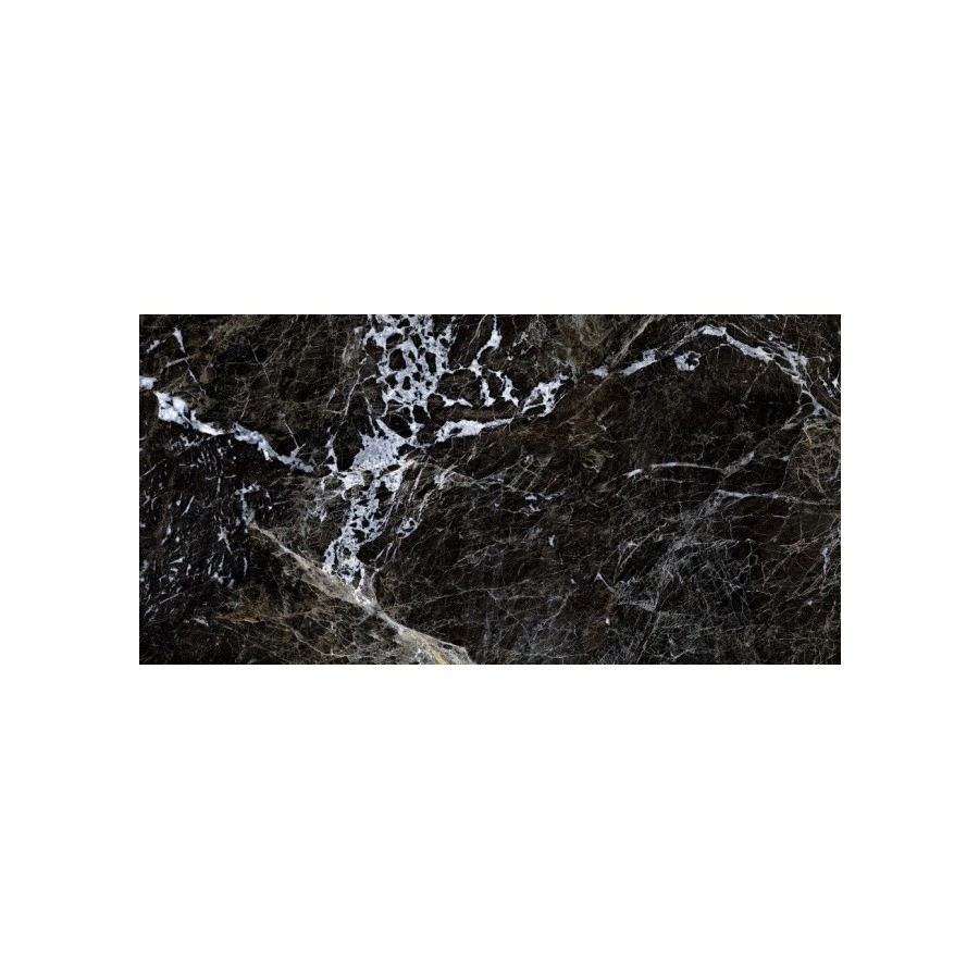 Керамогранит Gresse Simbel carbon Мрамор черно белый матовый GRS05-03M 1200*600*10мм 120х60 см