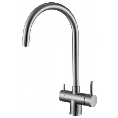 Смеситель для кухонной мойки Fmark FS0462 под фильтр питьевой воды, сатин