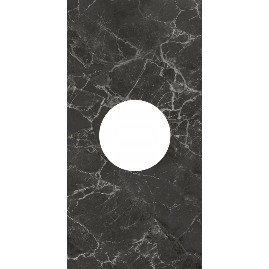 Декор Kerama Marazzi Коррер наборный глянцевый чёрный ID160 60x30 см