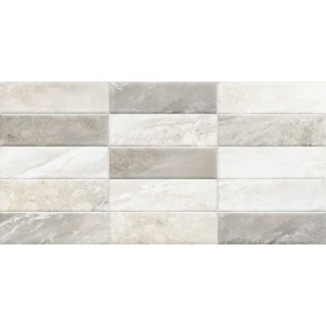 Плитка настенная ALMA Ceramica Adriatic рельефная матовая серая TWA3060ADT17 60х30 см