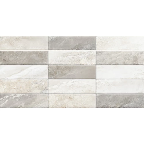 Плитка настенная ALMA Ceramica Adriatic рельефная матовая серая TWA3060ADT17 60х30 см