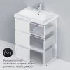 База под раковину Am Pm Gem S напольная 3 ящика белый глянец M91FSX0602WG 60 см