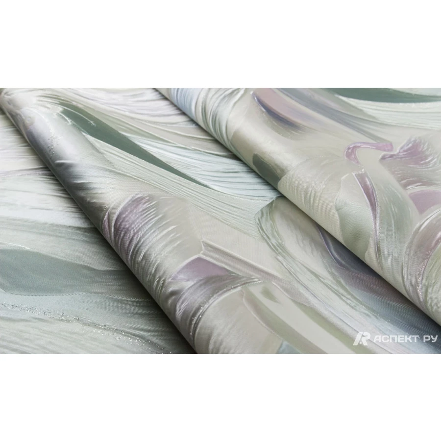 Обои флизелиновые Аспект Моника зеленые 70608-76 1,06х10,05 м