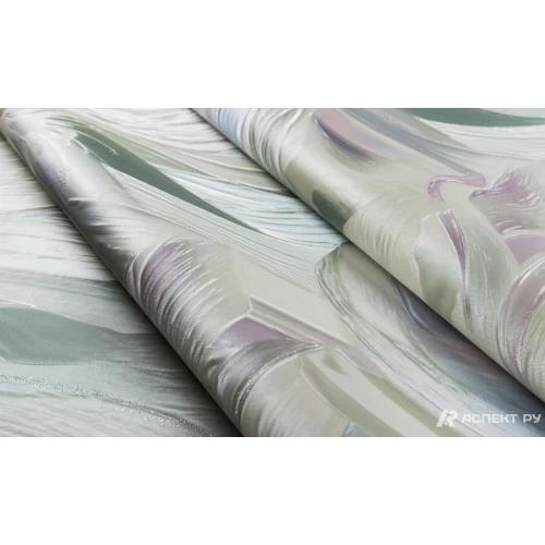 Обои флизелиновые Аспект Моника зеленые 70608-76 1,06х10,05 м