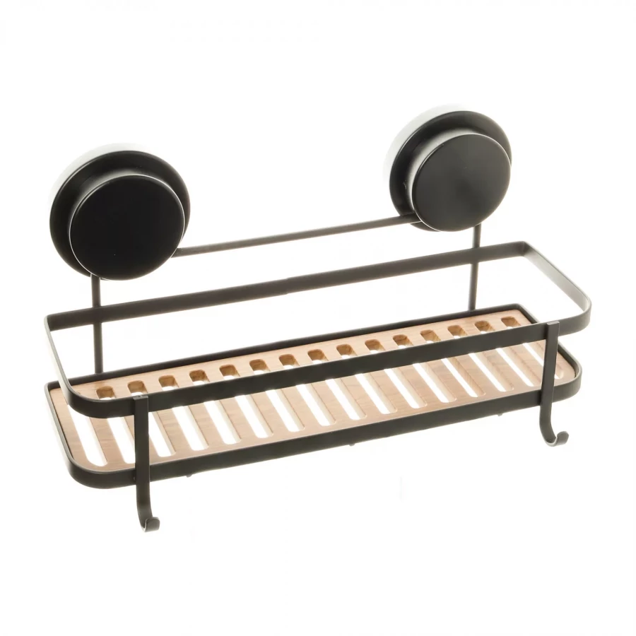 Полка Fixsen прямая одноэтажная черная Magic FX-930B-1