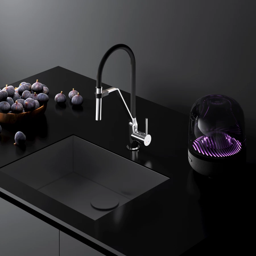 Смеситель для кухни Am Pm Like с гибким изливом F8013000