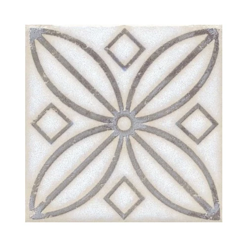 Декор Kerama Marazzi Амальфи орнамент коричневый 9,9х9,9