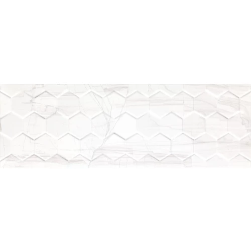 Плитка настенная Ceramika Konskie Brennero White Hexagon Rett 75х25 см