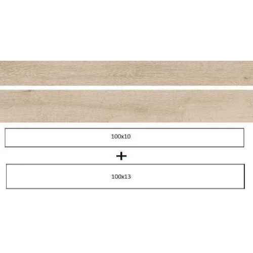 Керамогранит Ragno Marazzi Woodreal Bianco R5SB белый 100*13 см