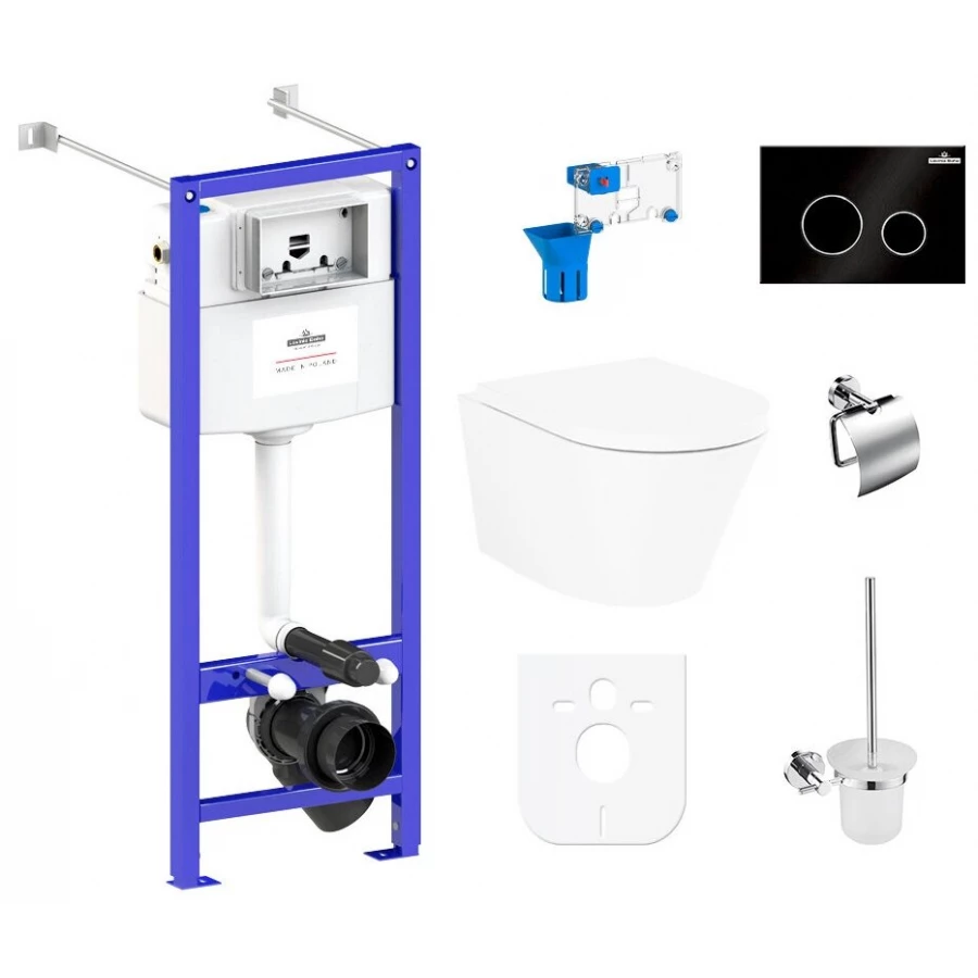 Унитаз Lavinia Boho Relfix Biore Rimless 97020164 (комплект 9 в 1)