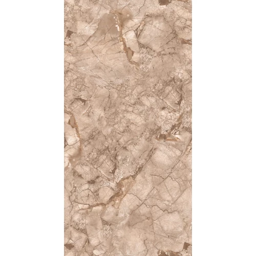 Керамогранит Seratonia Carving-Glossy GS MG Flemingo Almond светло-коричневый 120х60 см