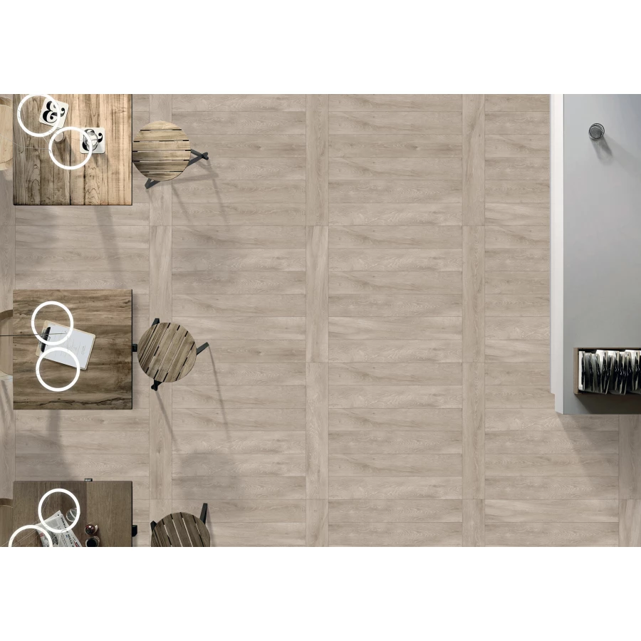 Керамогранит lamore Ceramic Matt 20х120 Ferrovia Wood Riviera матовый бежевый 20/120-012 120х20 см