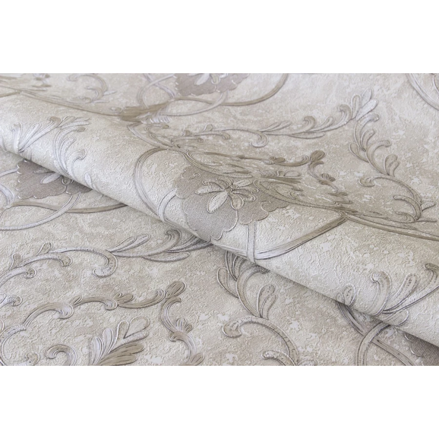 Обои флизелиновые Аспект Deluxe Рафаэль белые 70427-12 1,06х10,05 м