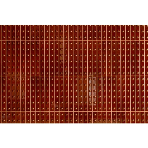 Плитка настенная Mutina Пунто Уп Глоссй Брун / Punto Up Glossy Brun глянцевая красная BOPULG10 31,5х21,1 см