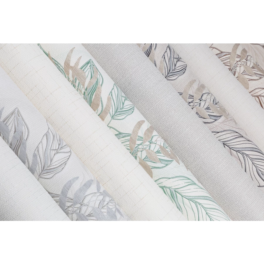 Обои виниловые Palitra Home Ficus HomeColor бежевые HC11053-28 0,53х10,05 м